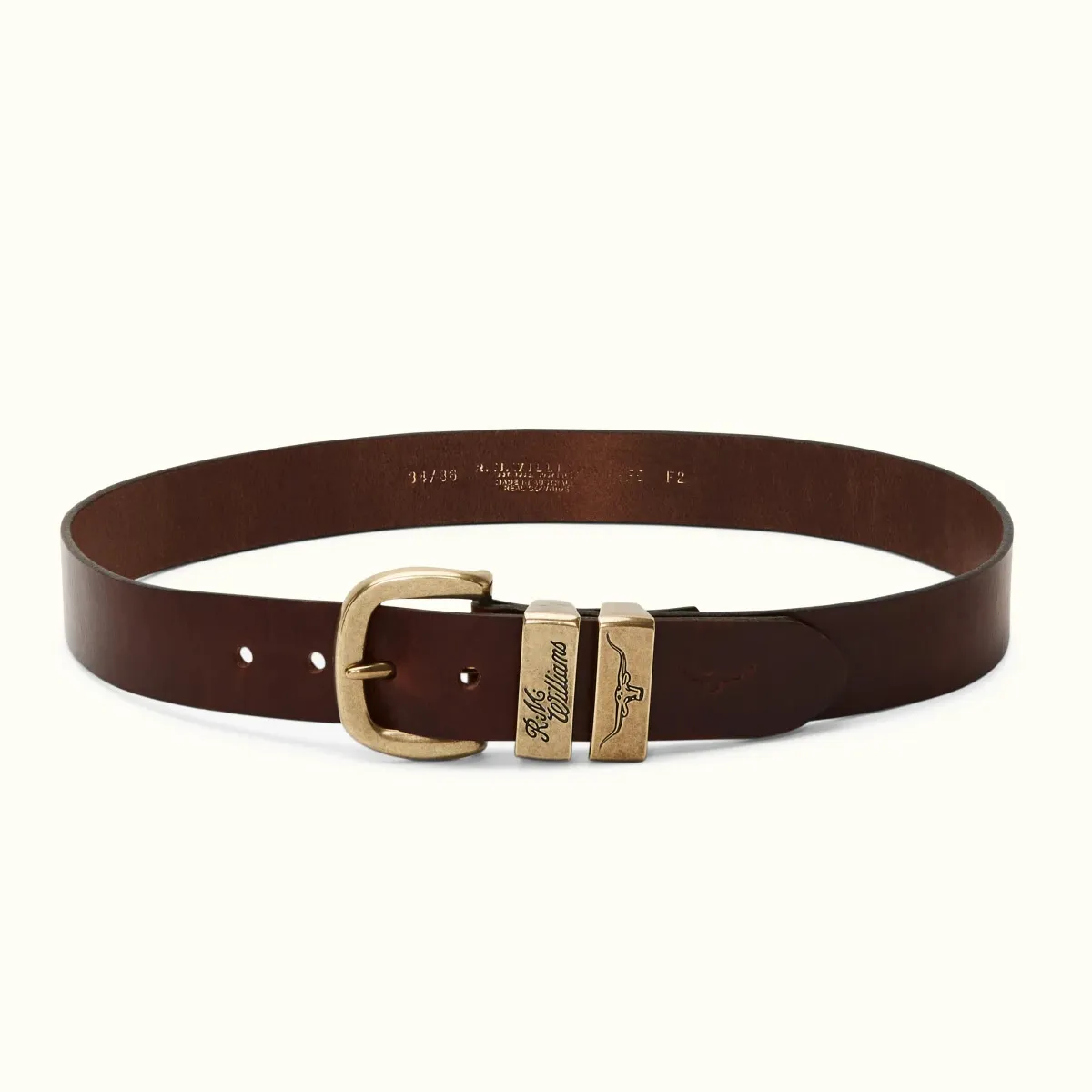 R.M.Williams Drover Belt Mid Brown