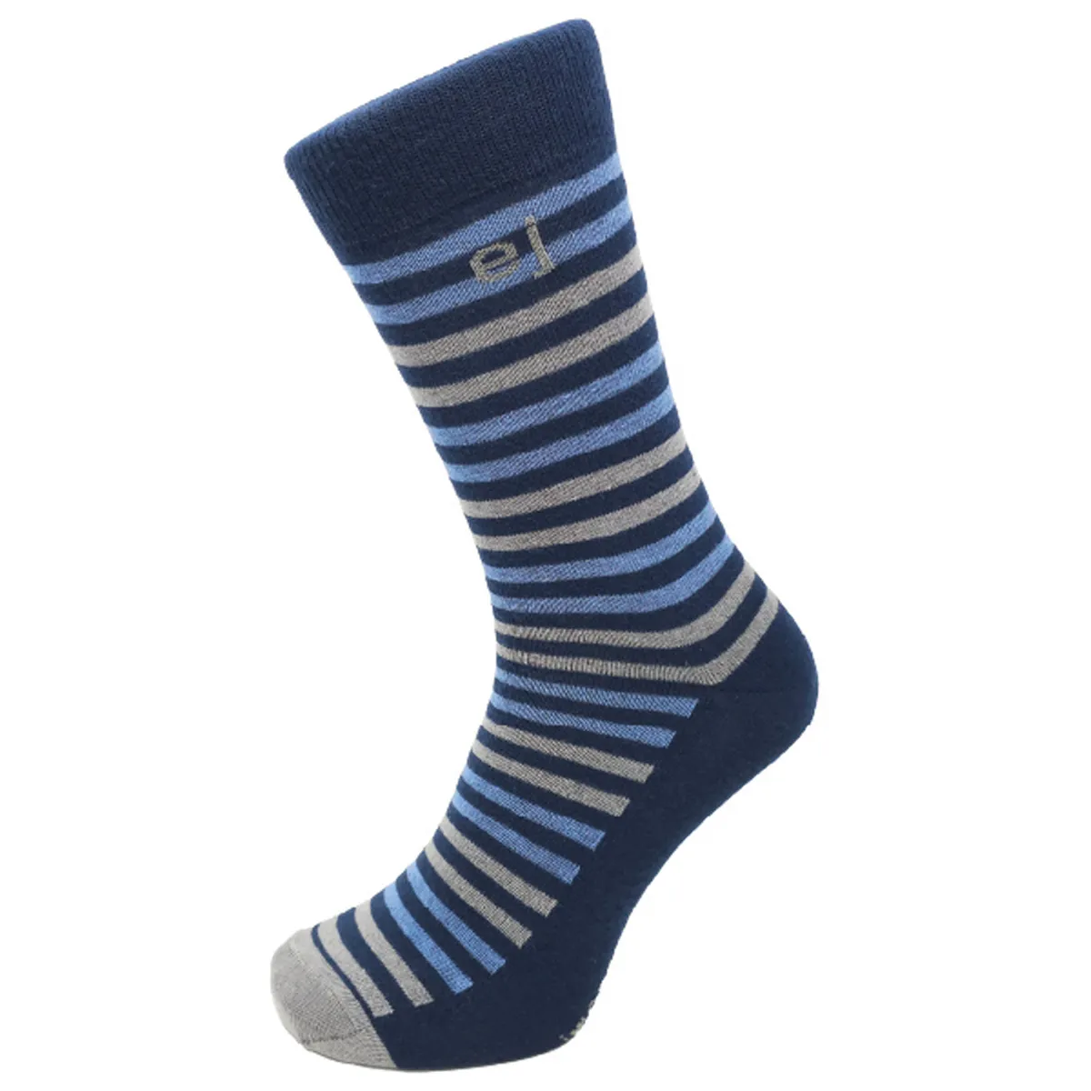 EJ Big Stripe Sock Navy