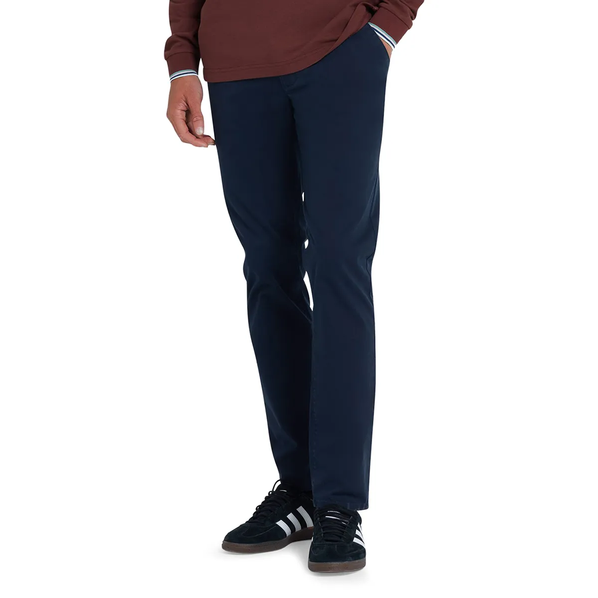 Farah Elm Twill Str Chino True Navy
