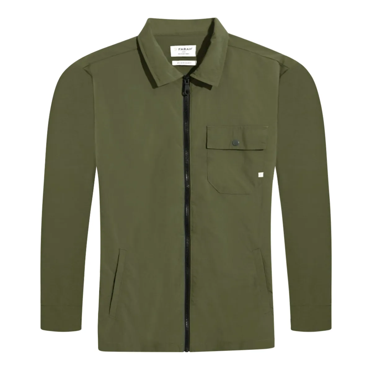 Farah Holwick Overshirt Olive Green