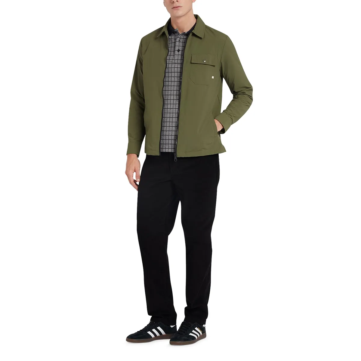 Farah Holwick Overshirt Olive Green