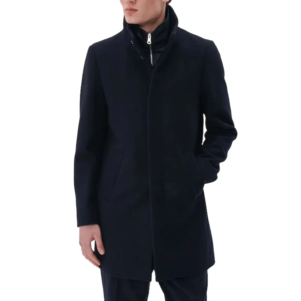 Matinique Harvey N Wool Coat Dark Navy