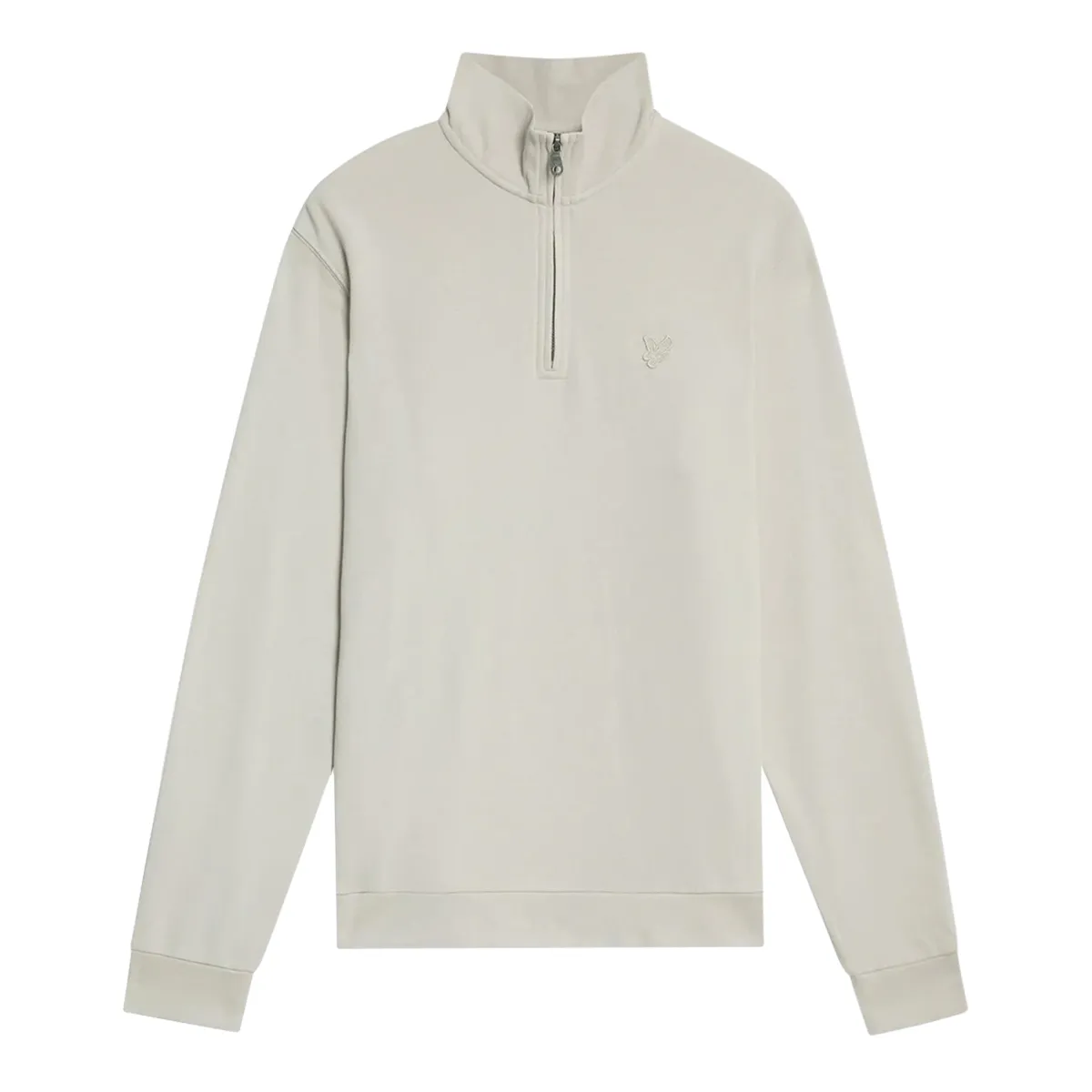 Lyle & Scott Tonal Eagle Quarter Zip Sweatshirt Cove
