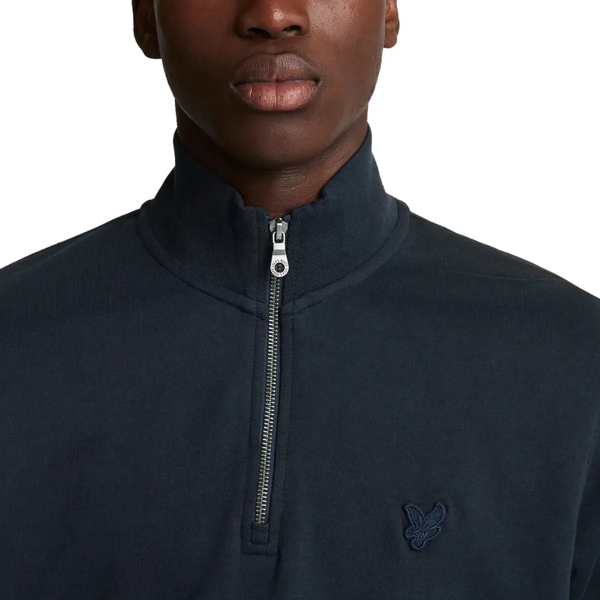 Lyle & Scott Tonal Eagle Quarter Zip Swe