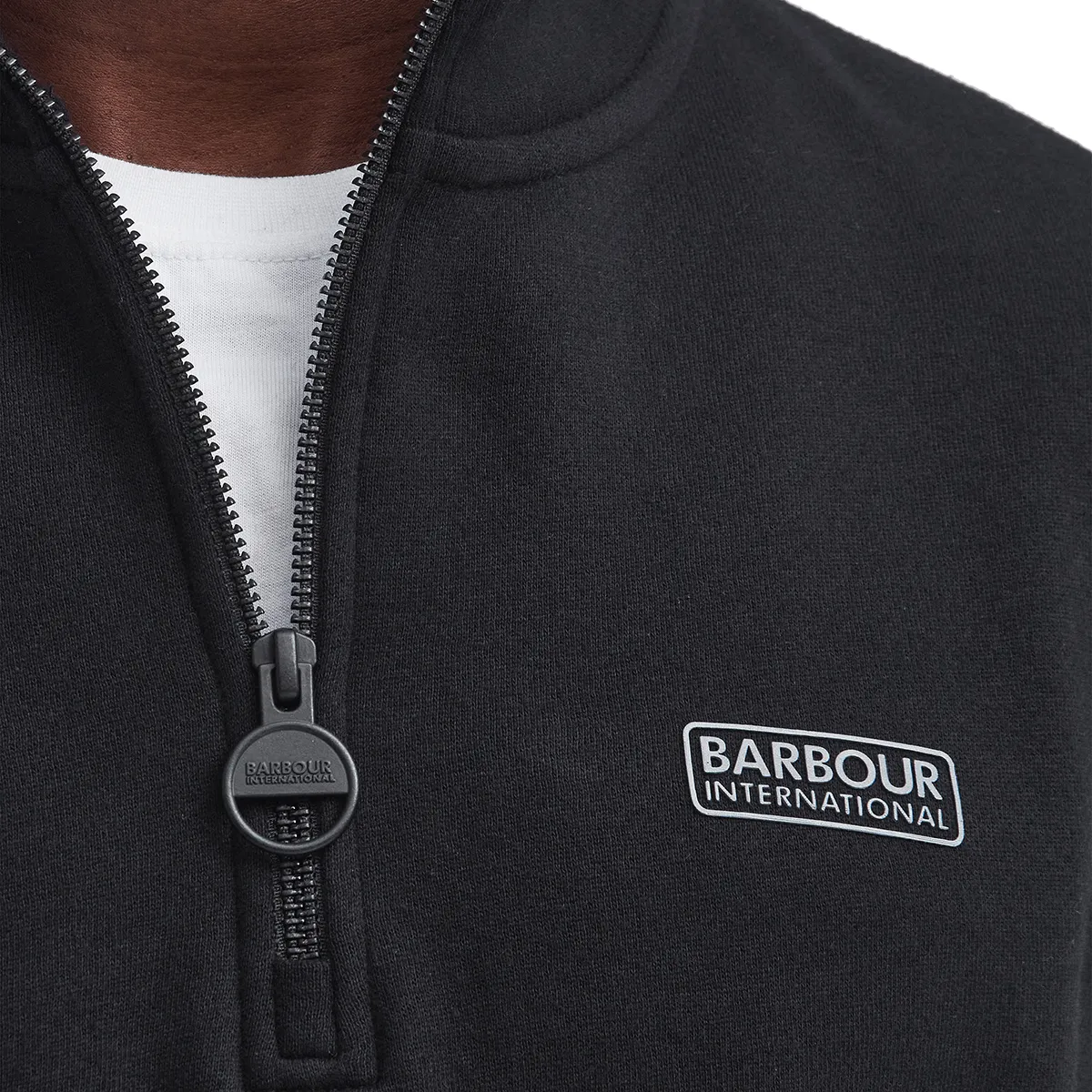 Barbour Essential Half Zip Sweat Black