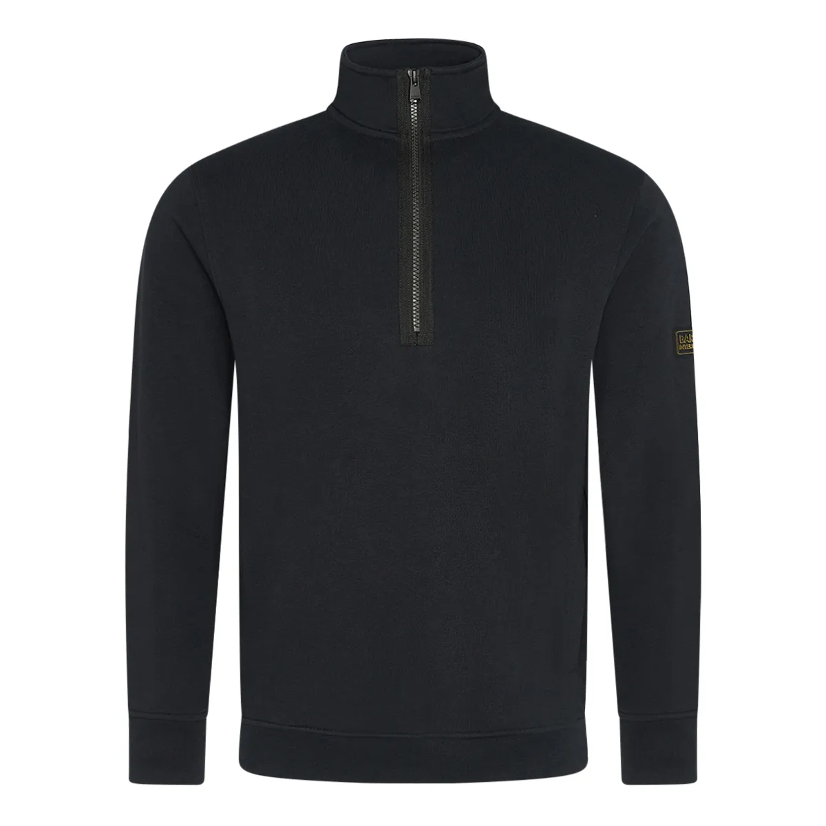 Barbour Outline Funnel Half Zip Sweat Black
