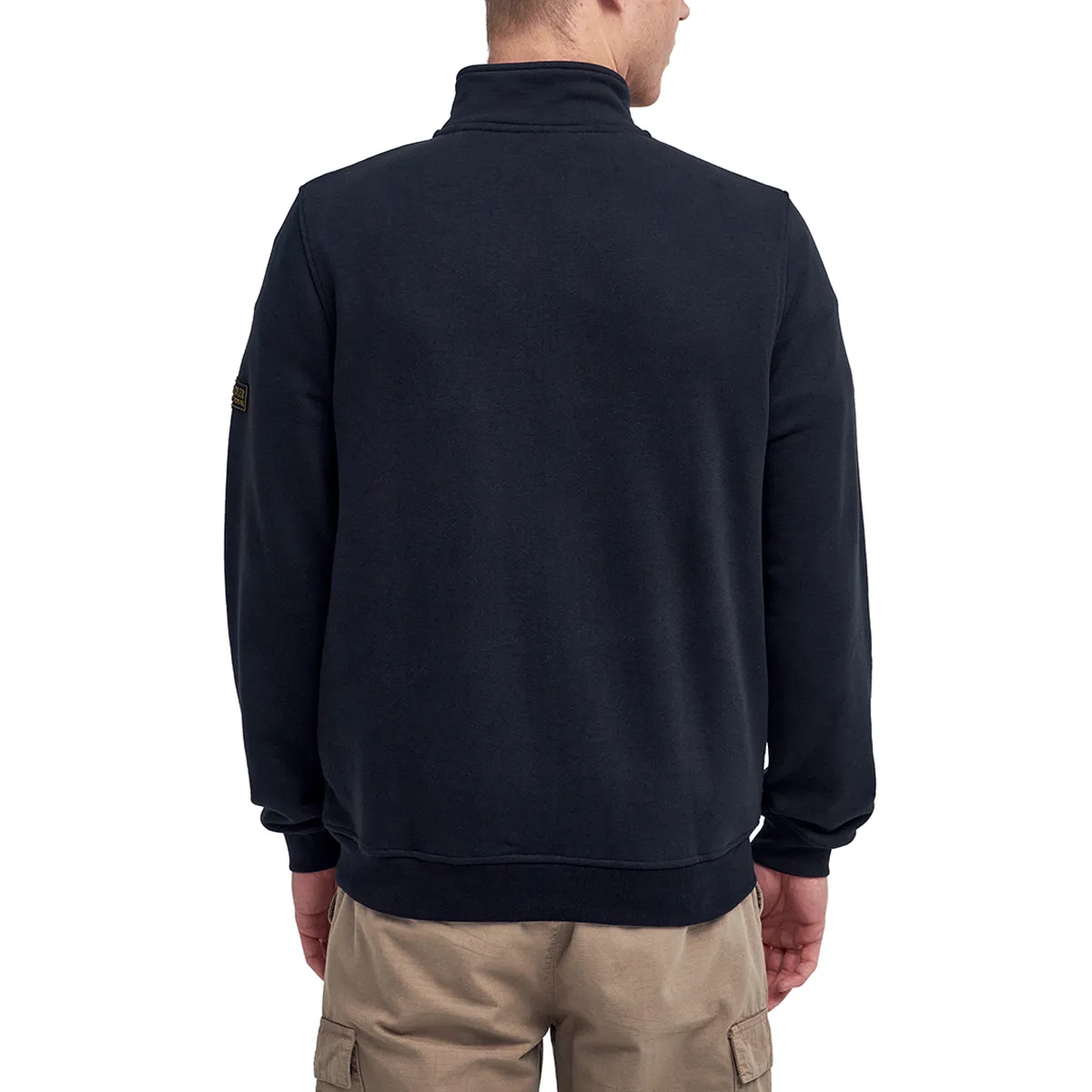 Barbour Outline Funnel Half Zip Sweat Black