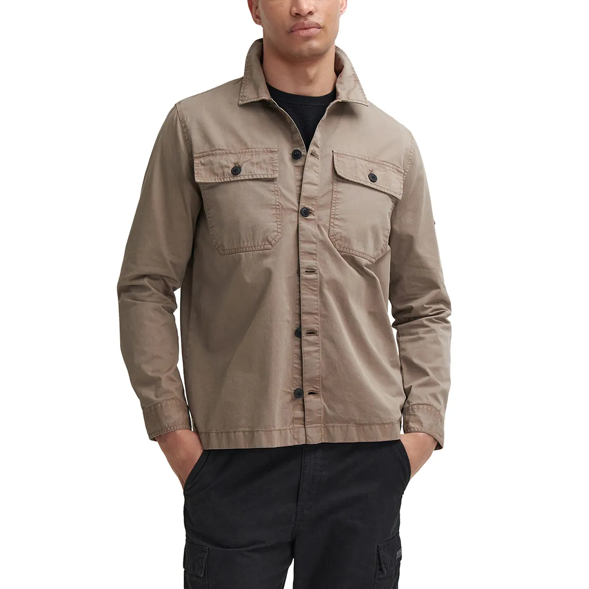 Barbour Arlo Overshirt Brindle Beige