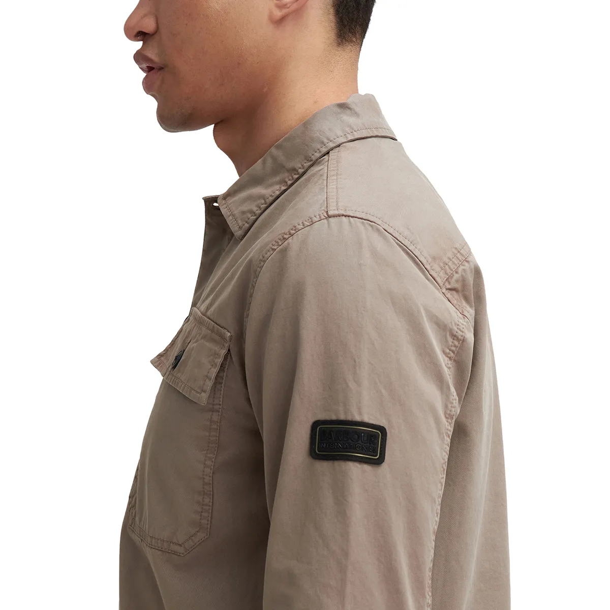 Barbour Arlo Overshirt Brindle Beige