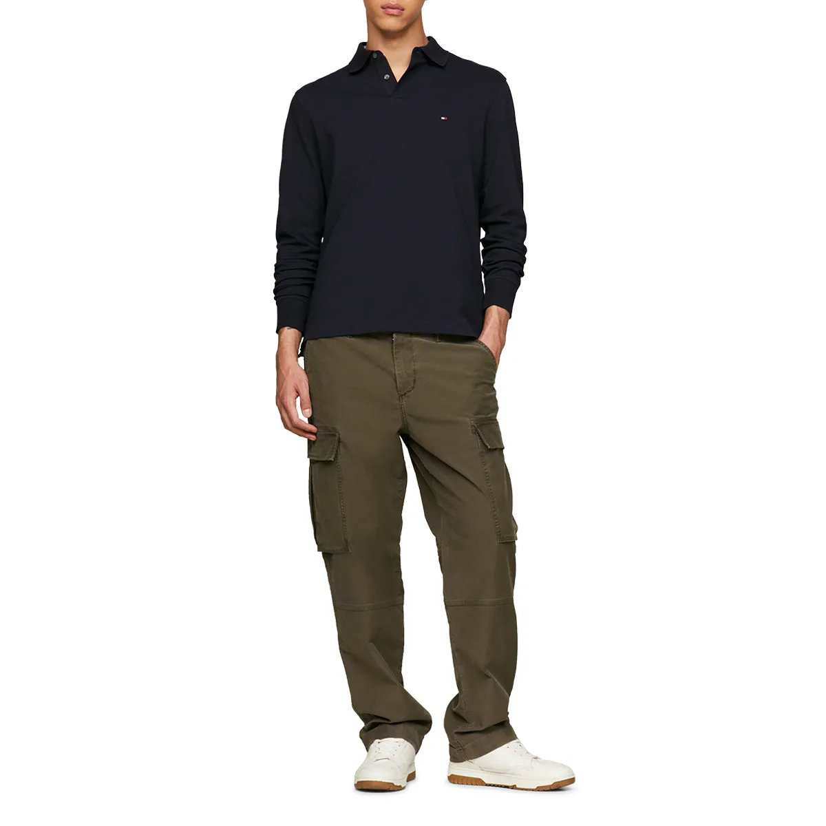 Tommy Hilfiger 1985 Reg LS Polo Desert Sky