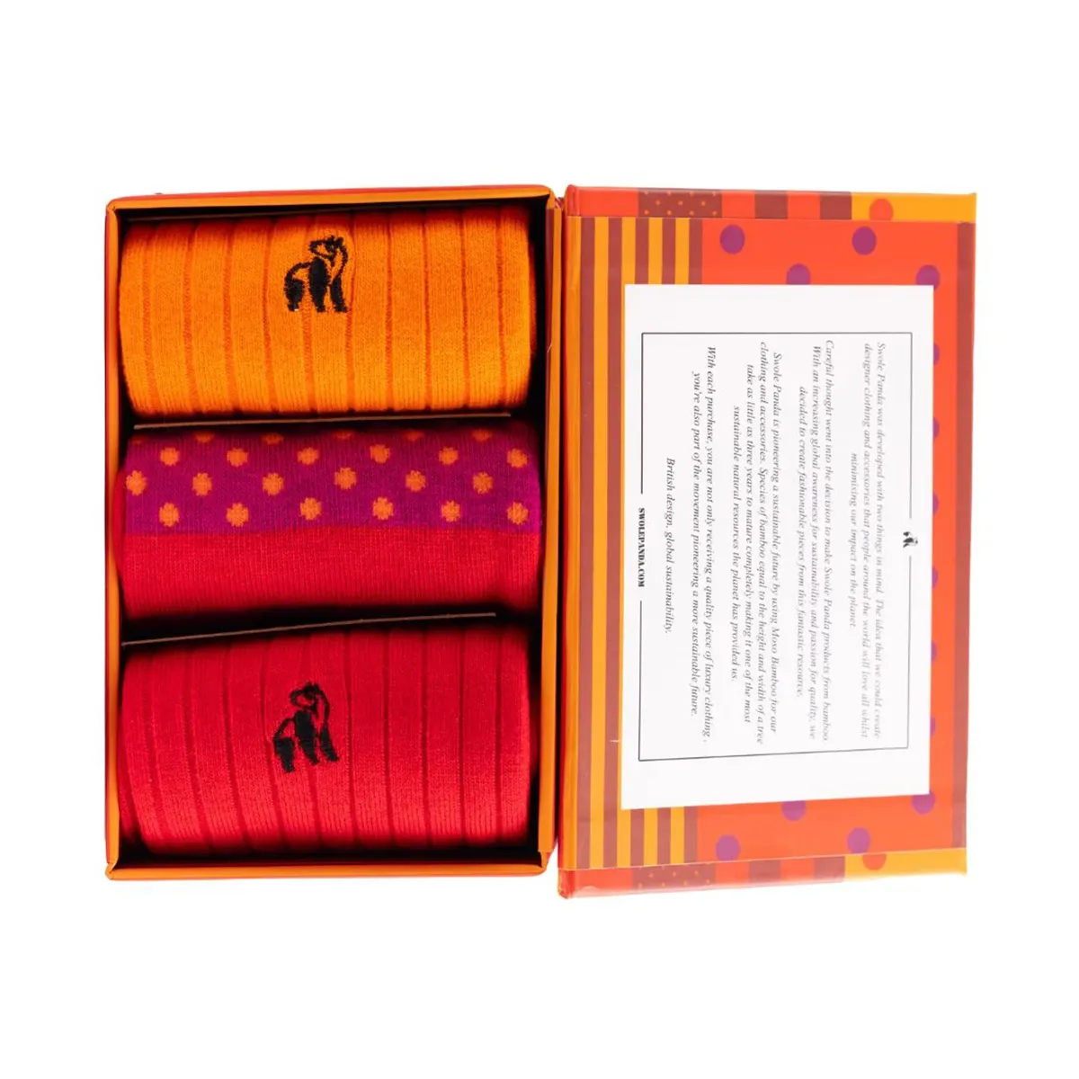 Swole Panda Spots/Stripes Sock Gift Set