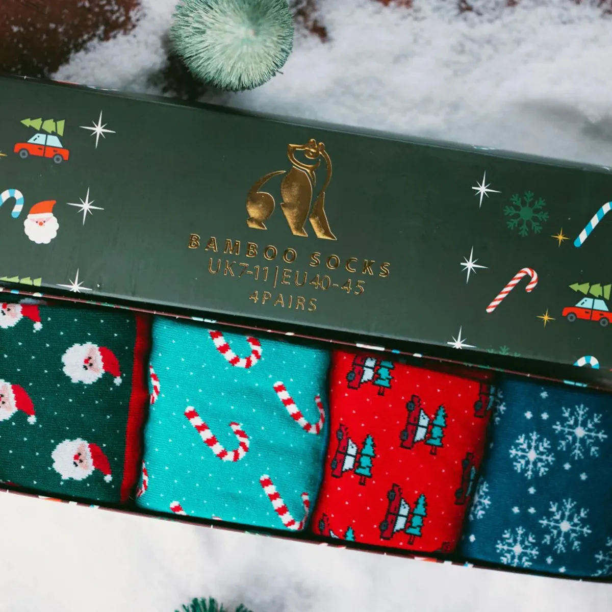 Swole Panda Christmas Drawer Gift Socks