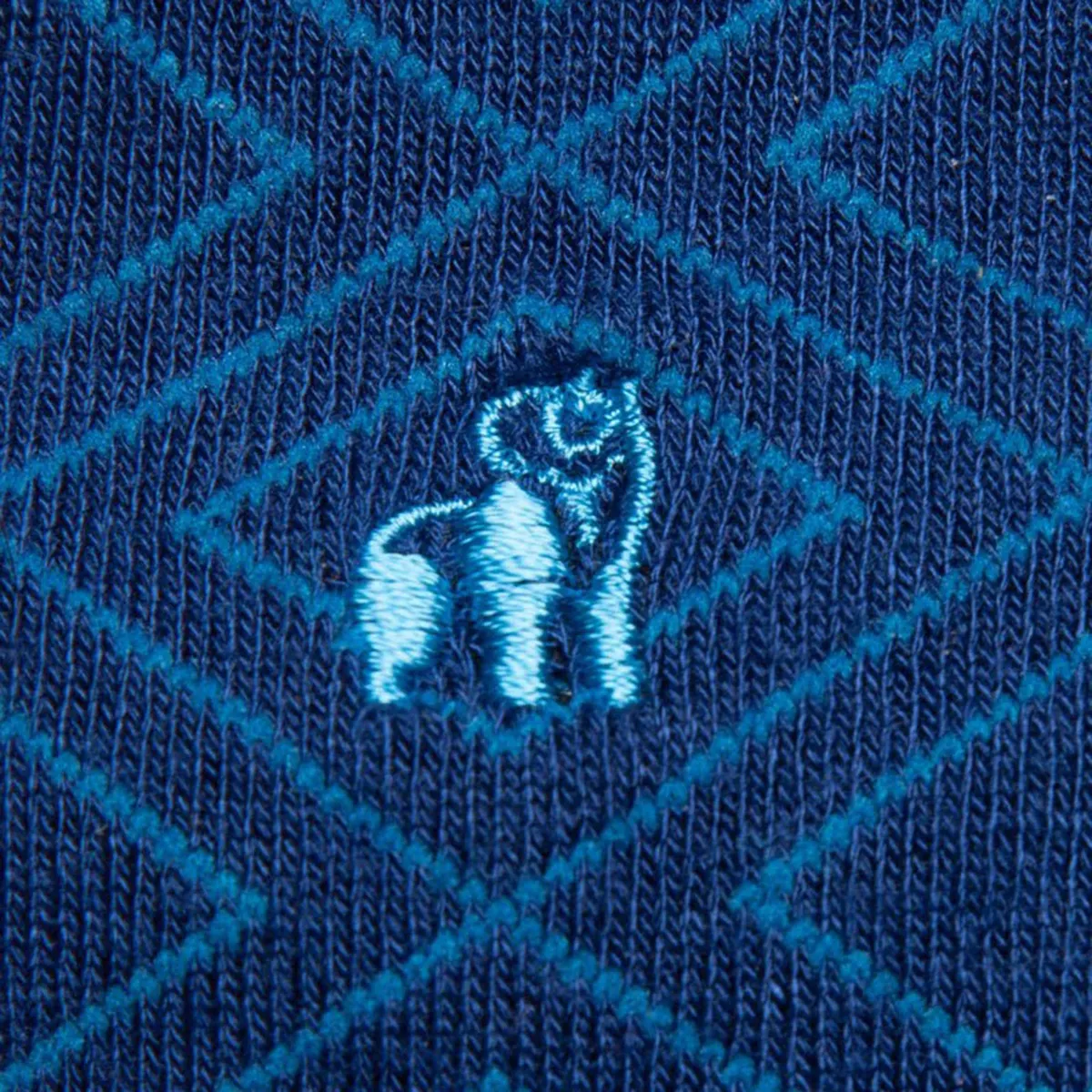 Swole Panda Diamond Socks Blue