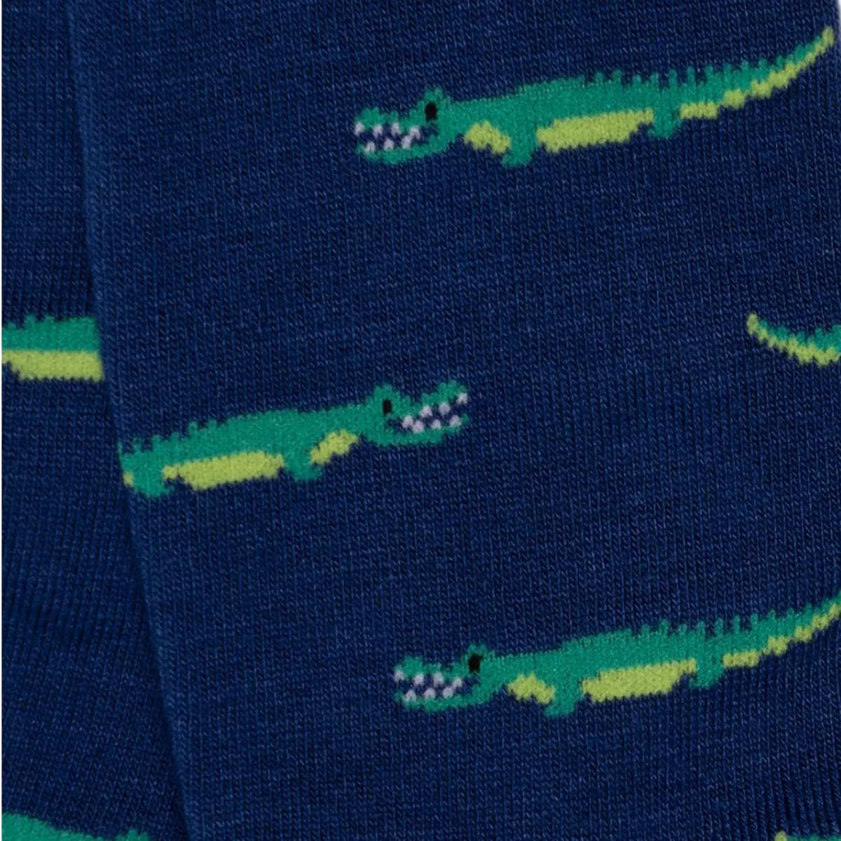 Swole Panda Crocodile Socks Blue