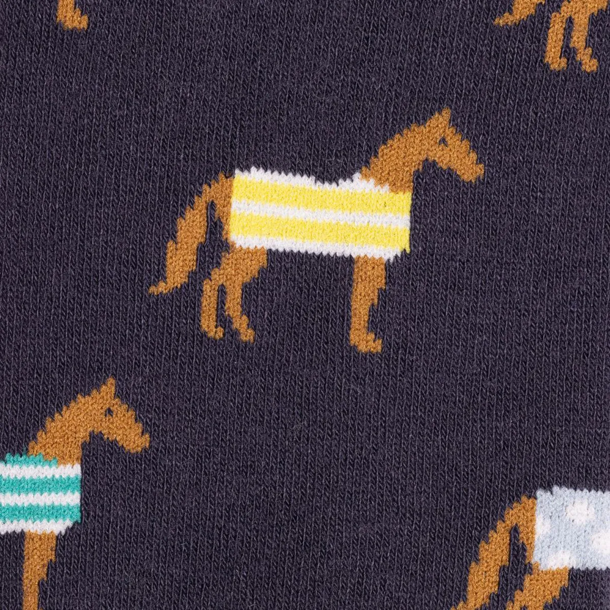 Swole Panda Horse Socks Navy