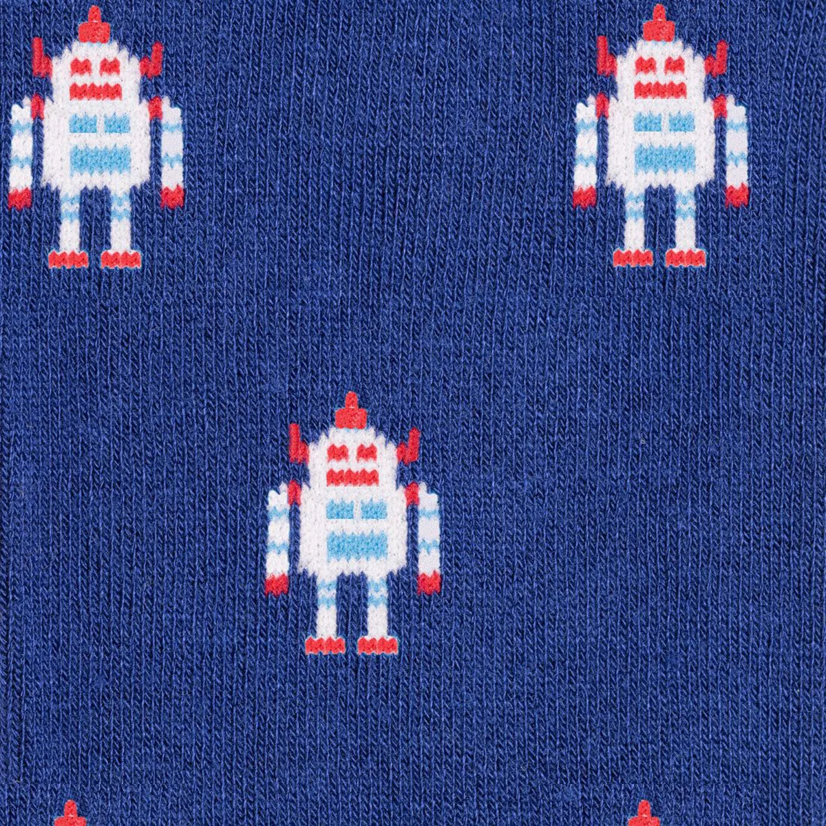 Swole Panda Robot Socks Blue