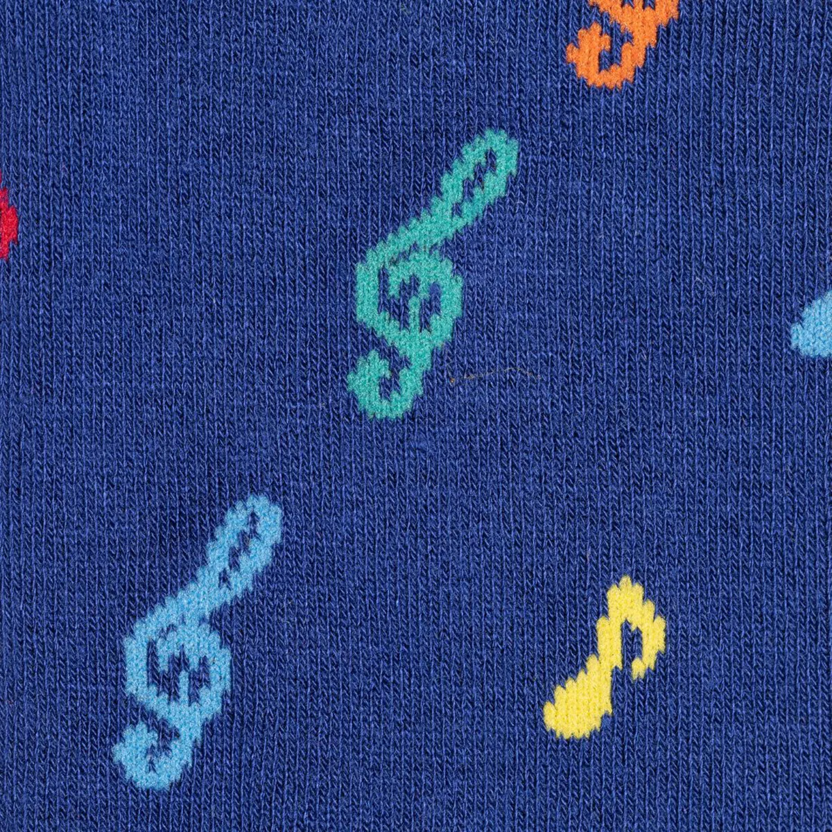 Swole Panda Musical Note Socks Blue