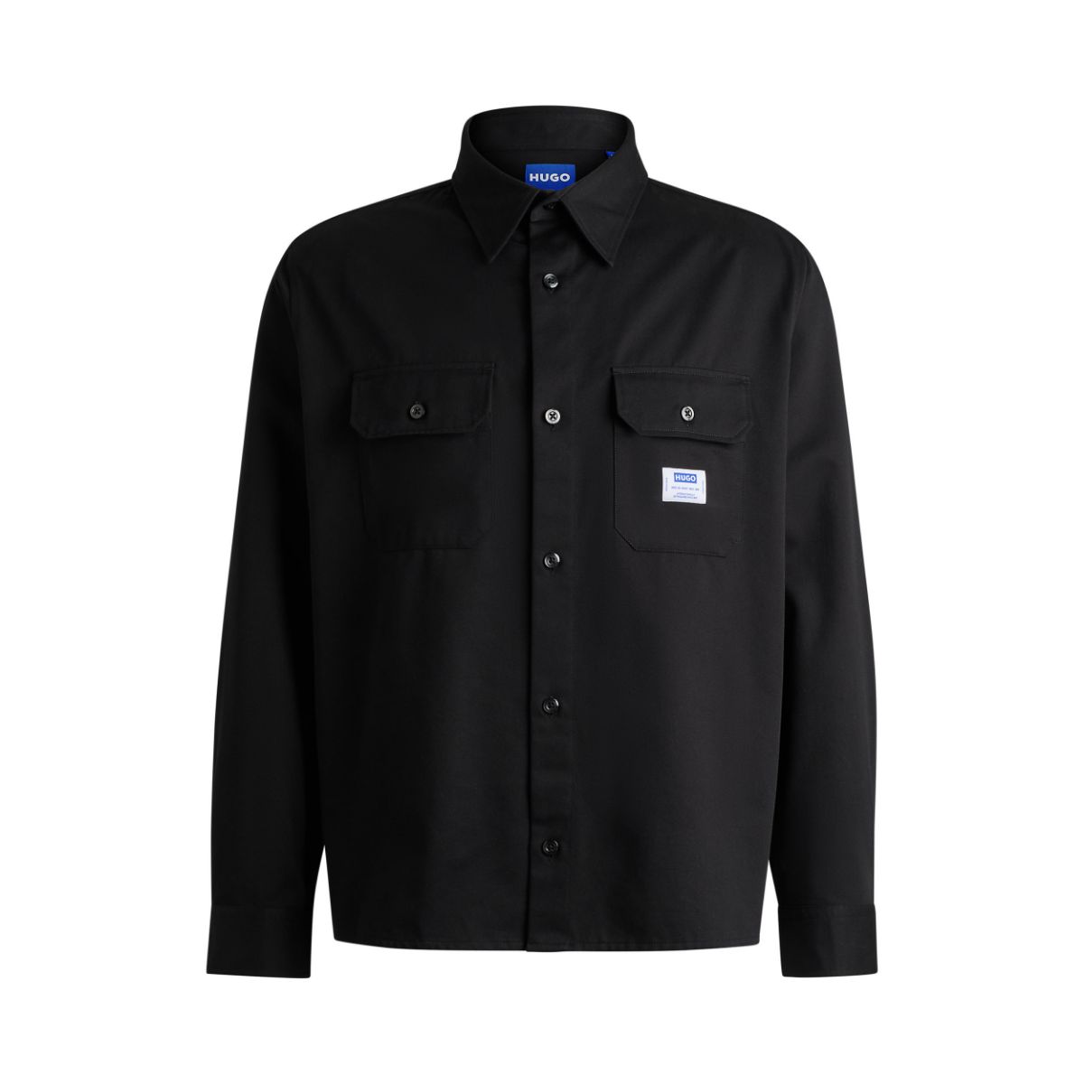 Hugo Blue Ekynone Overshirt Black 001