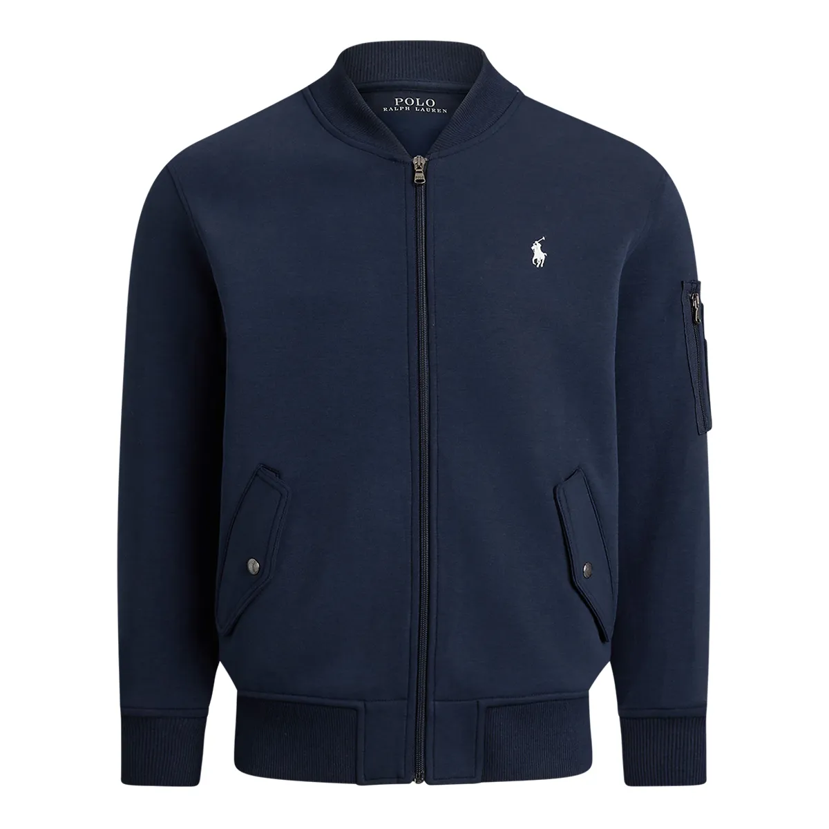 Ralph Lauren Full Zip Sweatshirt In Aviator Navy