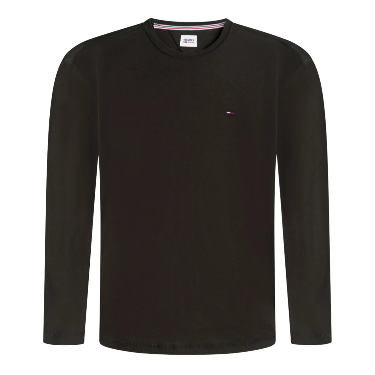 Tommy Jeans Rib Lon T-Shirt Tommy Black 078