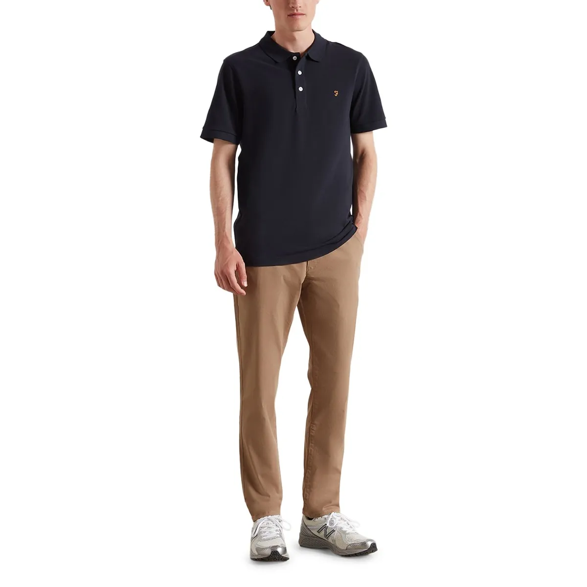 Farah Elm Str Twill Chino Beige