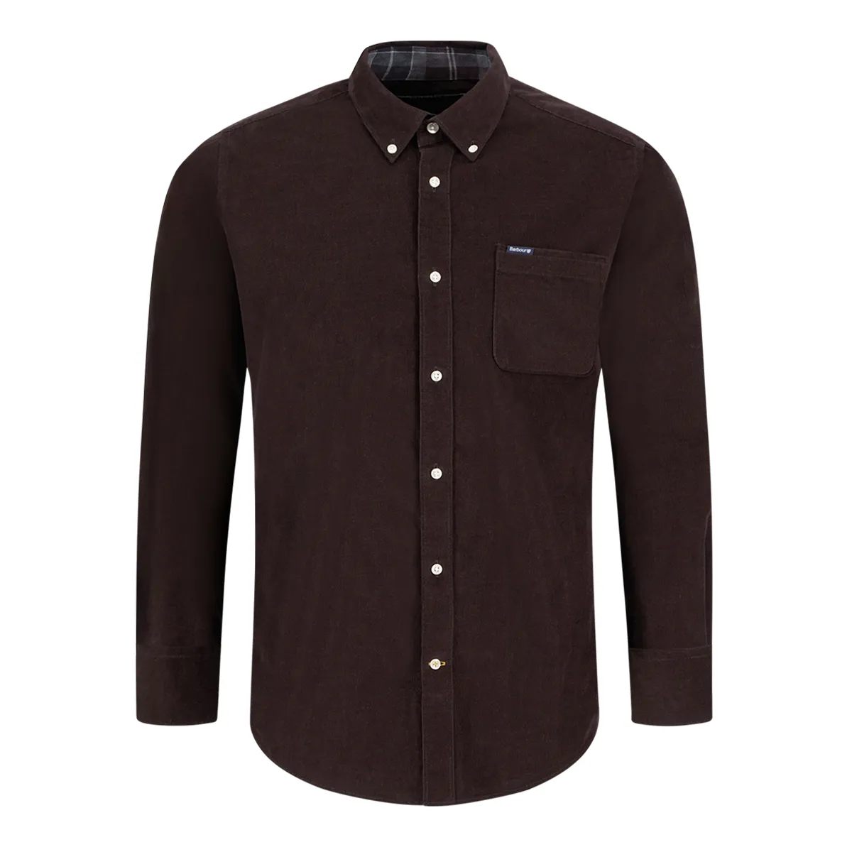 Barbour LS Ramsey Shirt Dark Oak Brown