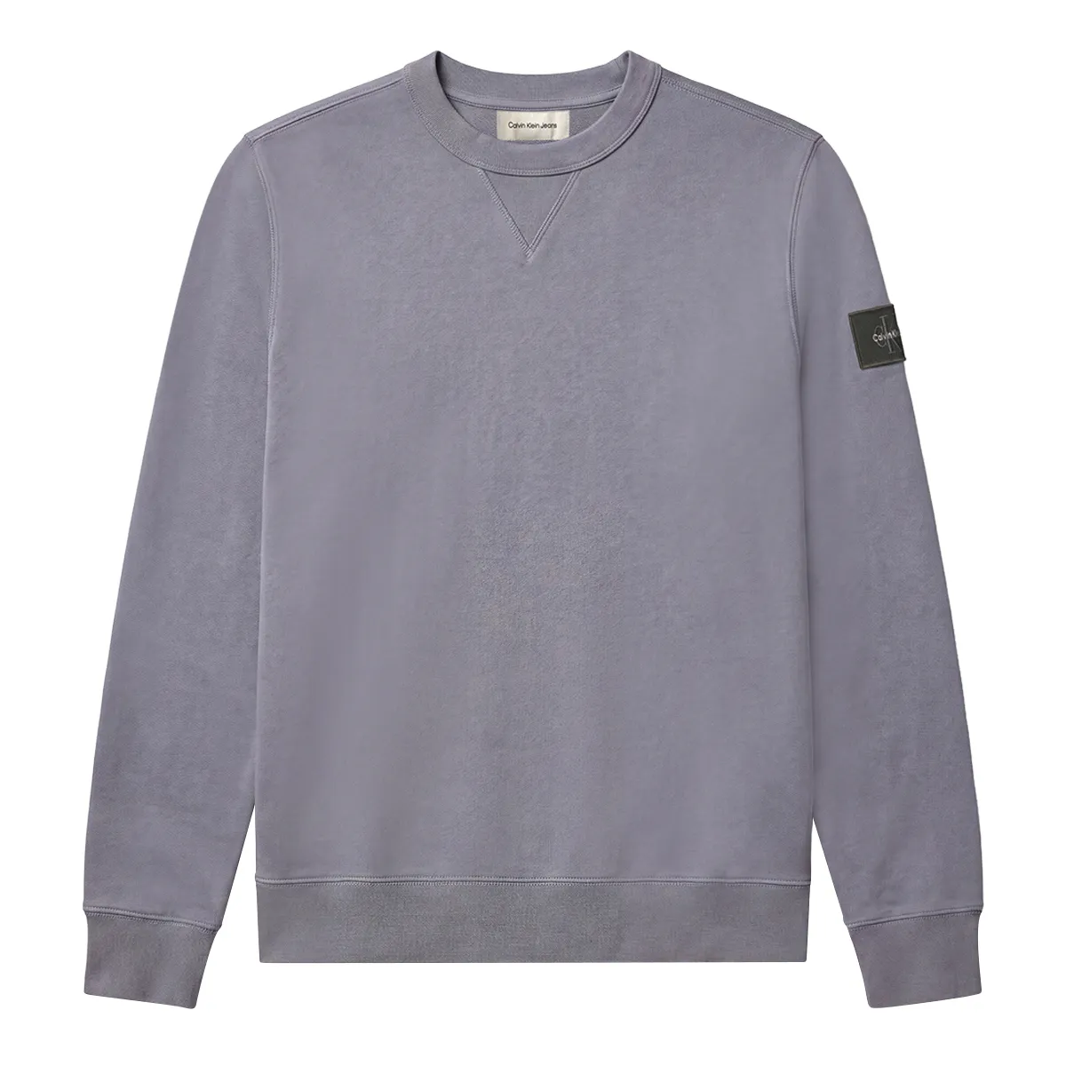 Calvin Klein Jeans Badge Crew Neck Sweat Steel Grey
