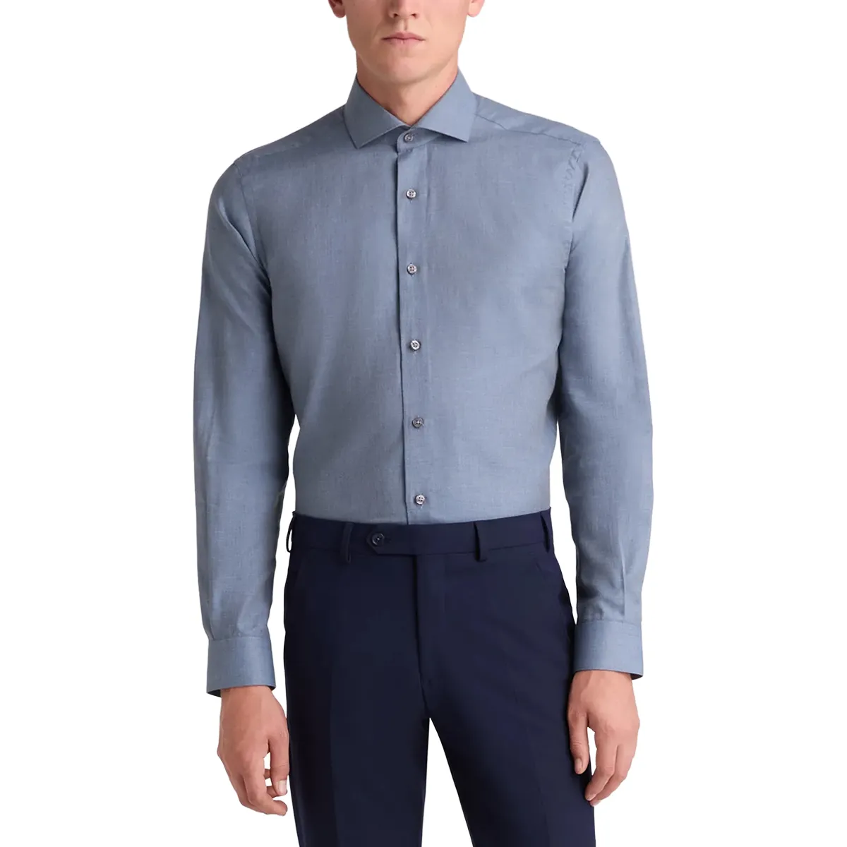 Remus Uomo Tapered Frank Shirt Blue - AW26