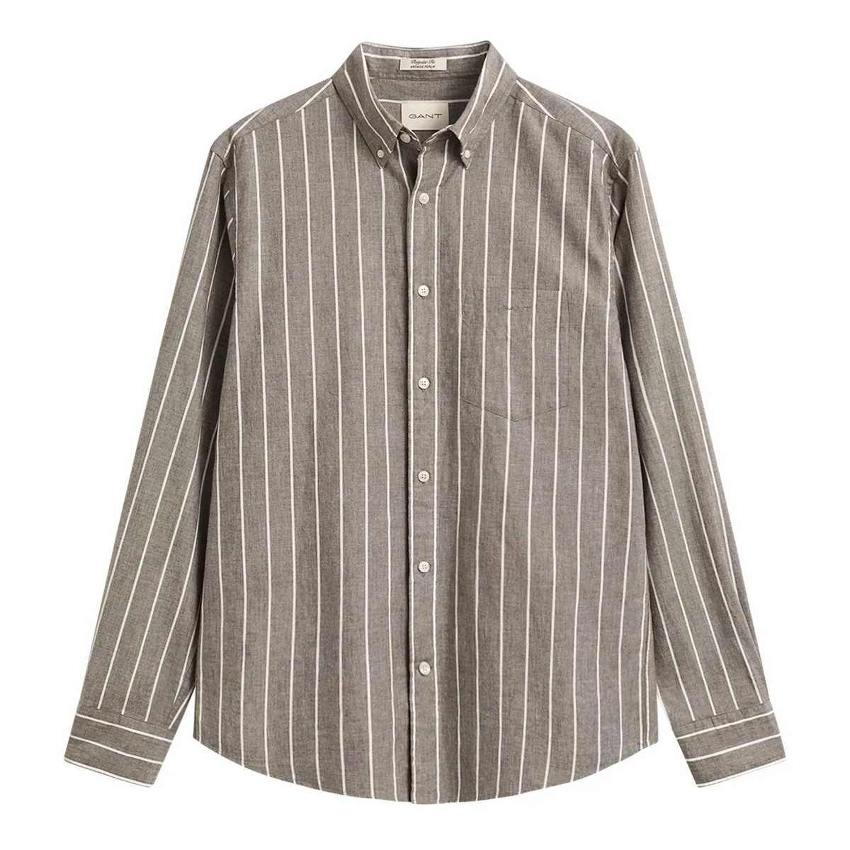 Gant LS Reg Poplin Melange Stripe Shirt - 260
