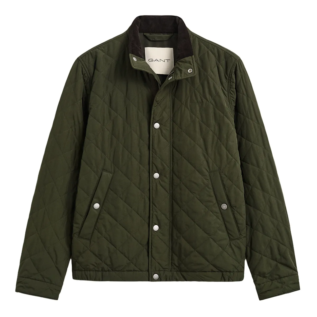 Gant Quilted Jacket Deep Moss Green