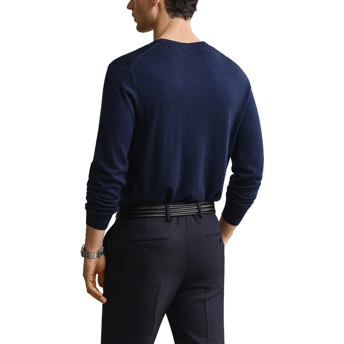 Gant Extrafine Merino Crew Neck Marine - view 3