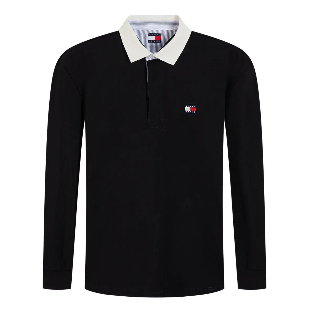 Tommy Jeans RLX Ess Badge Rugby Polo Black