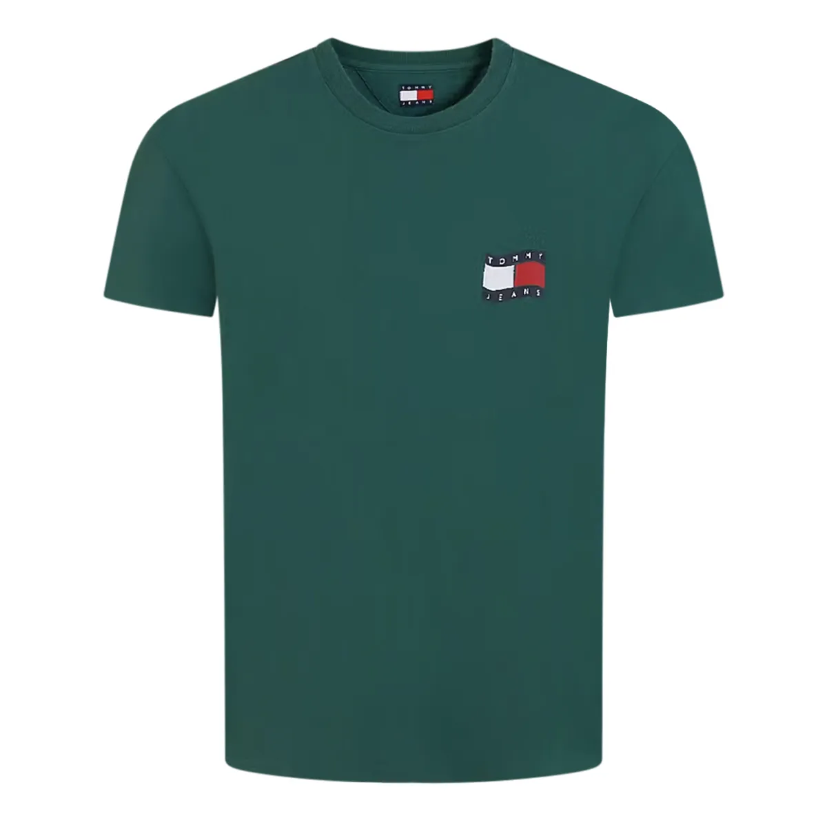 Tommy Jeans SS RLX Wavy Flag T-Shirt Velvet Green