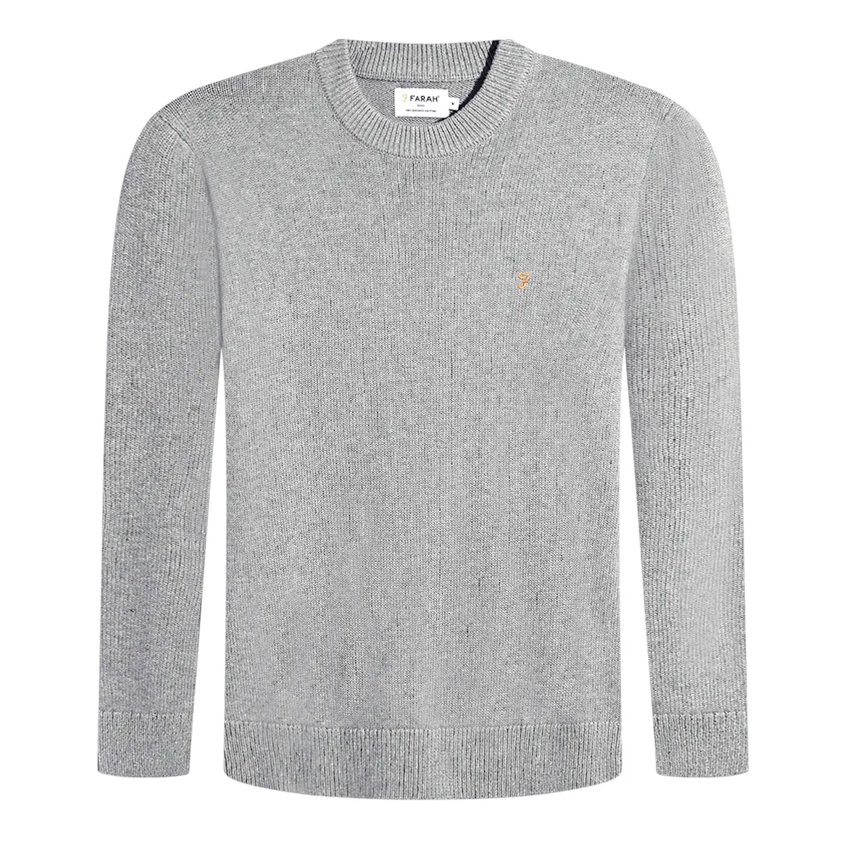 Farah Shepard Crew Neck Sweater Rain Heather Blue
