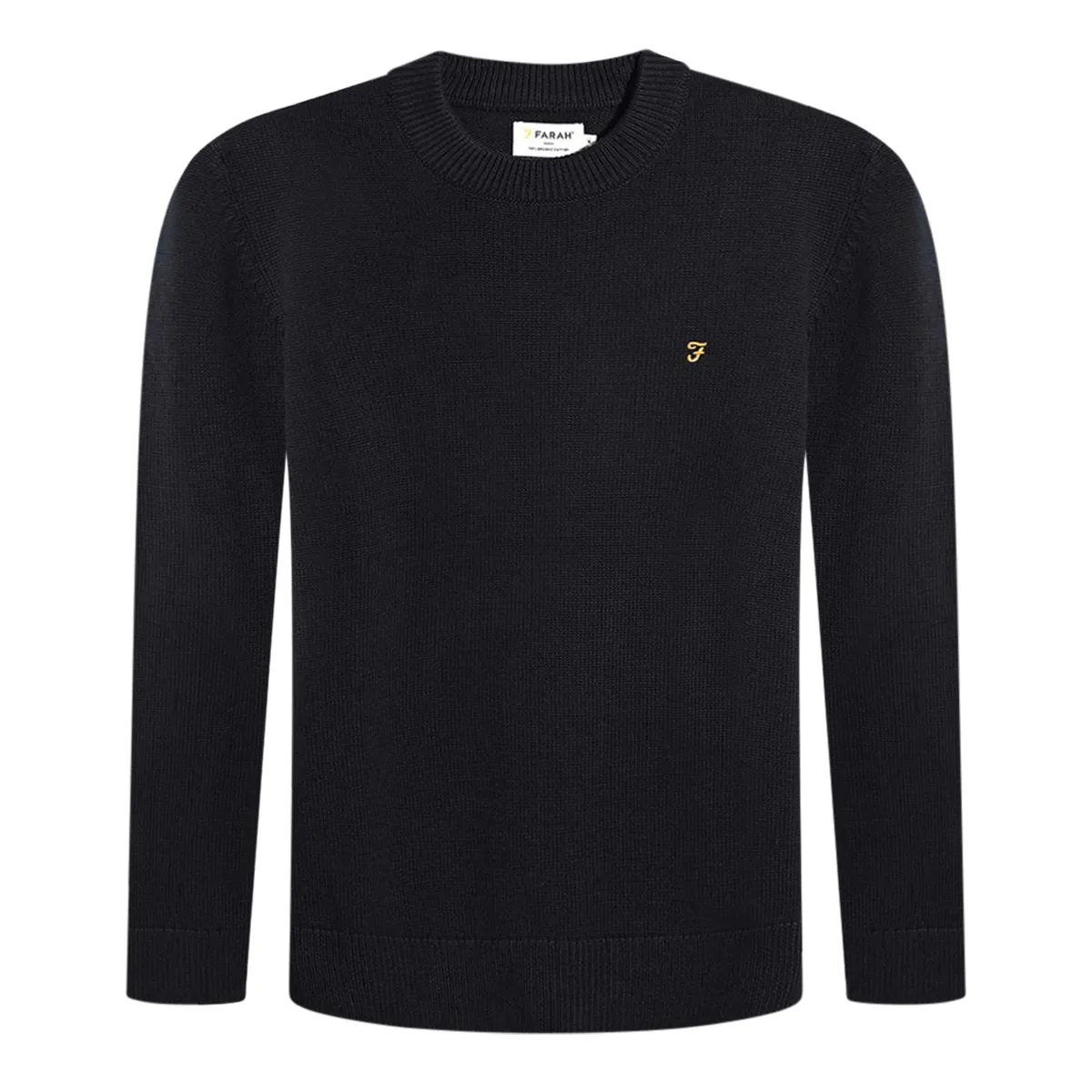 Farah Shepard Crew Neck Sweater True Navy