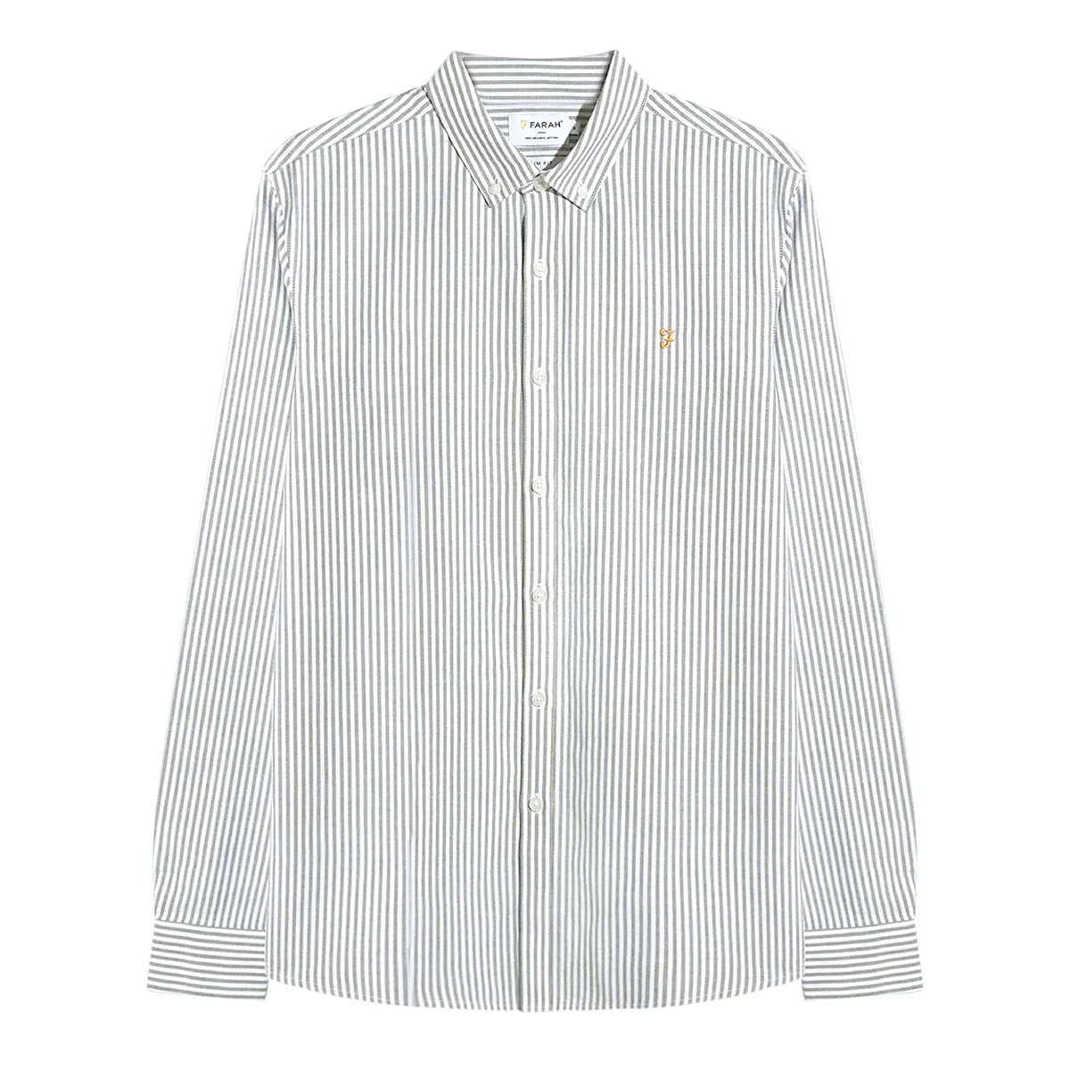 Farah LS Brewer Stripe BD Shirt Rosemary