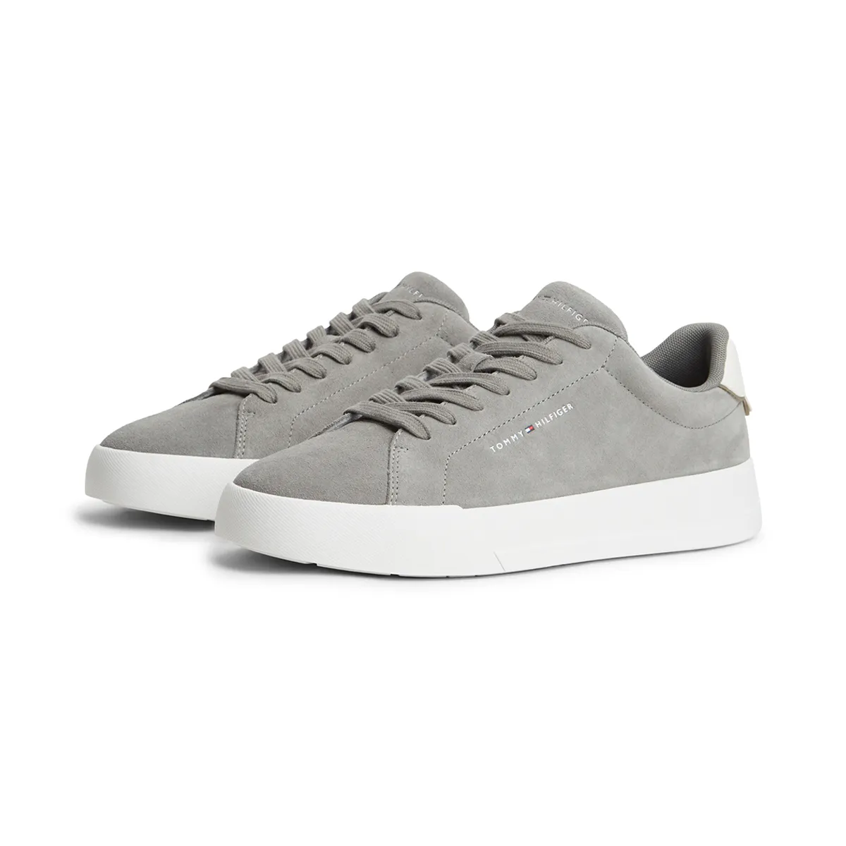 Tommy Hilfiger Court Suede Trainer Hydrogen Grey