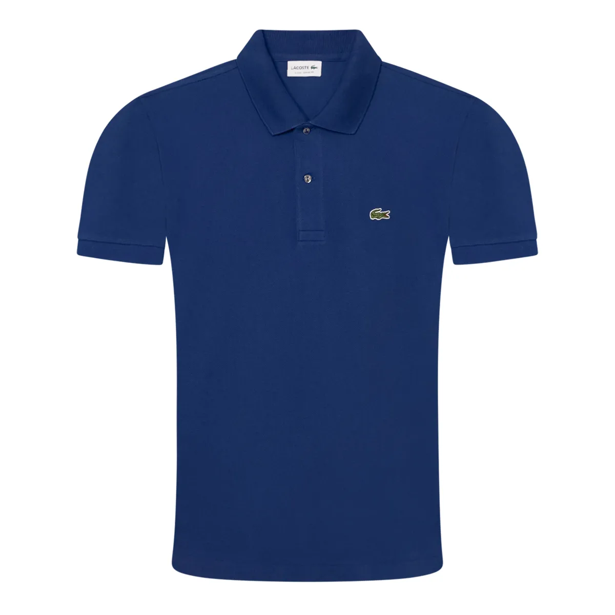 Lacoste SS Ribbed Collar Polo Shirt Methylen Blue