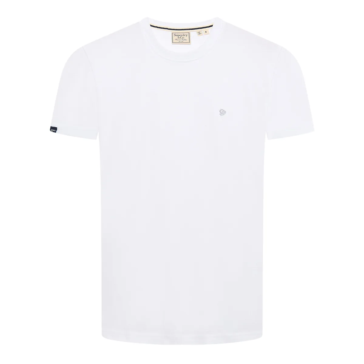 Superdry Ess SDCO Logo Emb T-Shirt Optic Grey White