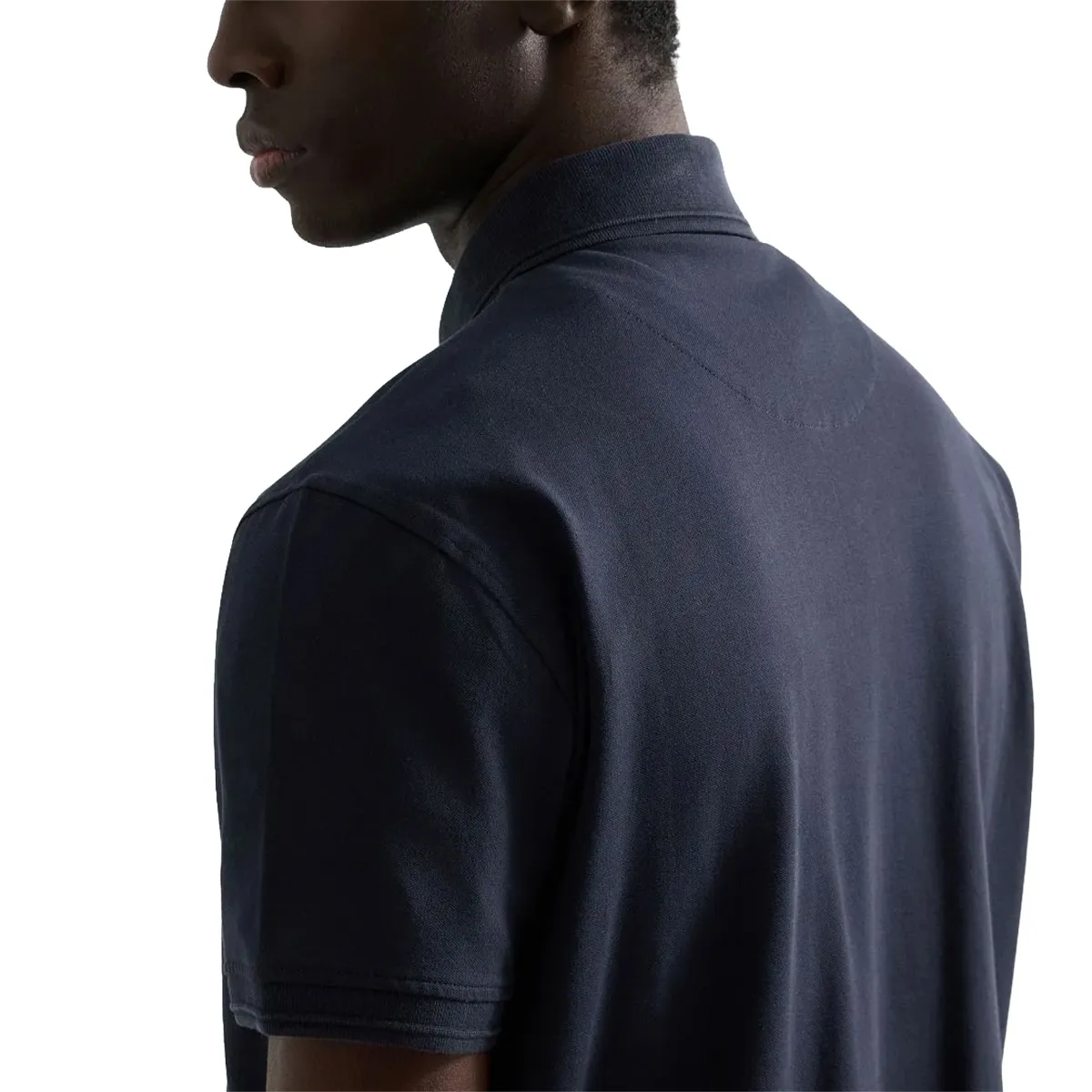 Replay SS Small Logo Piquet Polo Shirt Navy AW26 - view 4