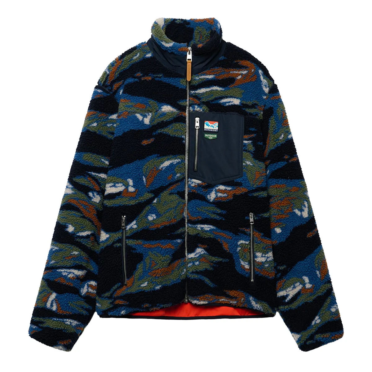Superdry Terrain Fleece Full Zip Navy - AW26