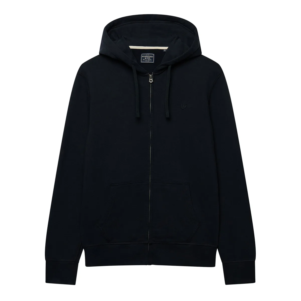 Superdry Ess SDCO Logo Ziphood Dark Navy