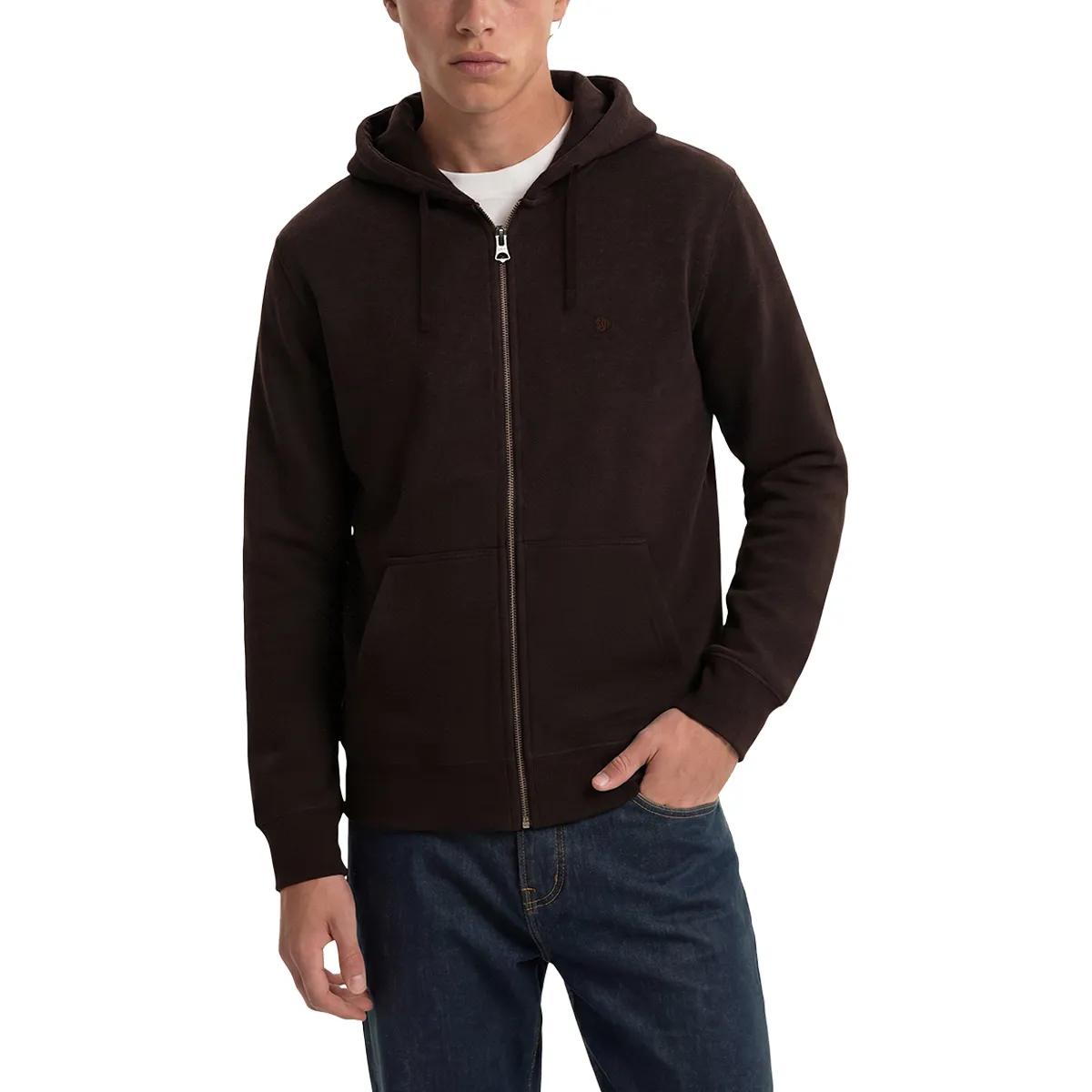 Superdry Ess SDCO Logo Ziphood Port Marl