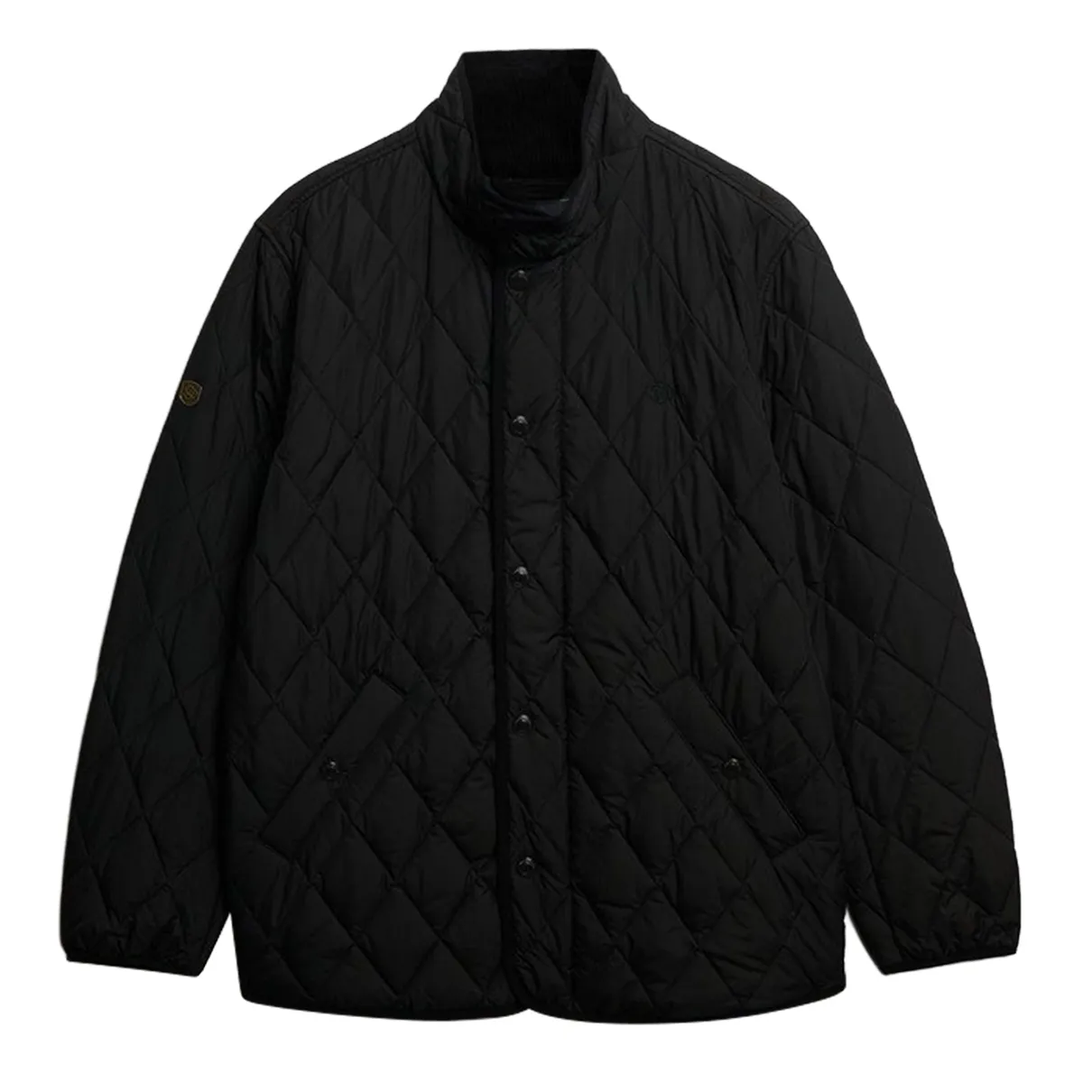 Superdry Quilted Estate Jacket Meteorite Black