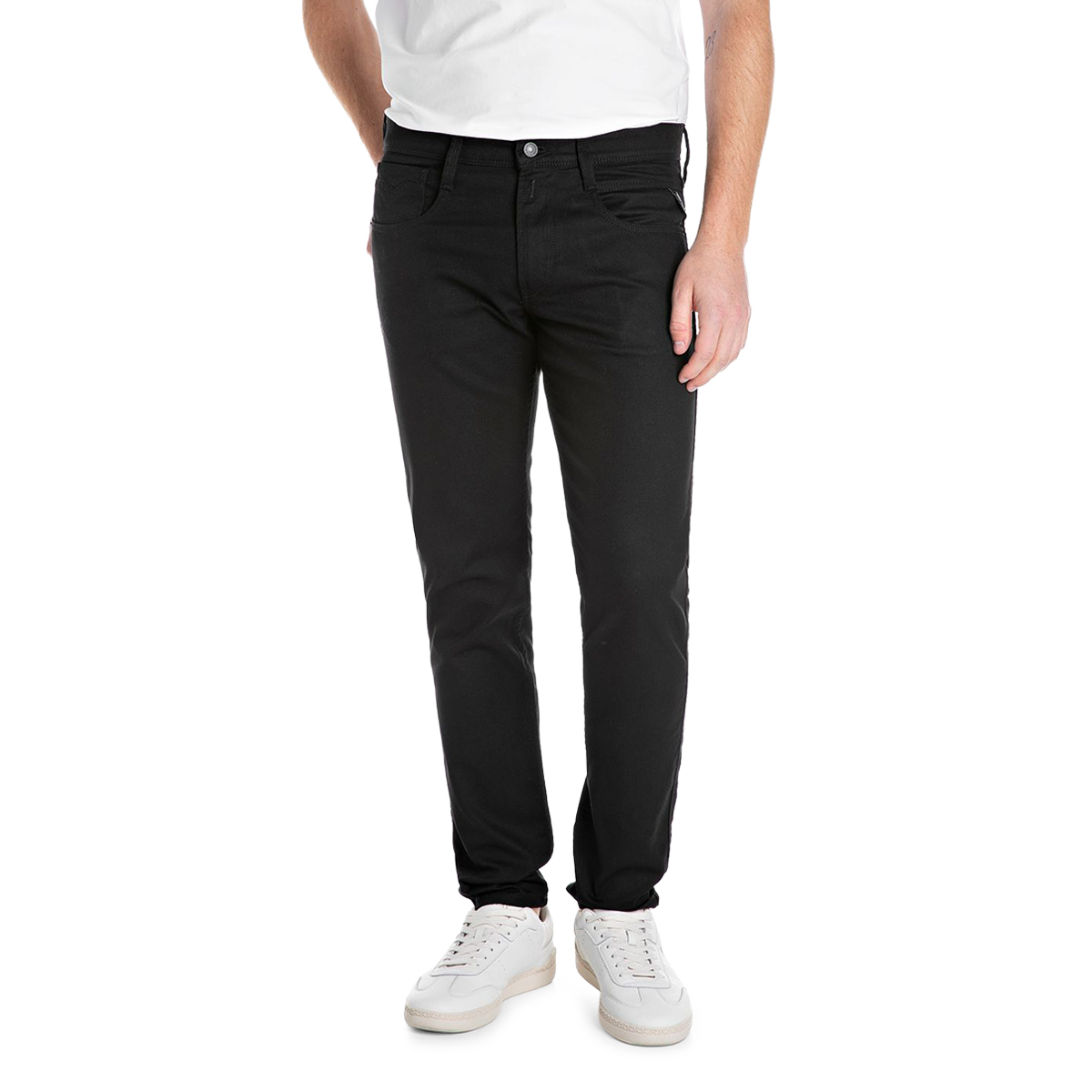 Replay Slim Anbass Powerstretch Jeans Black - 098