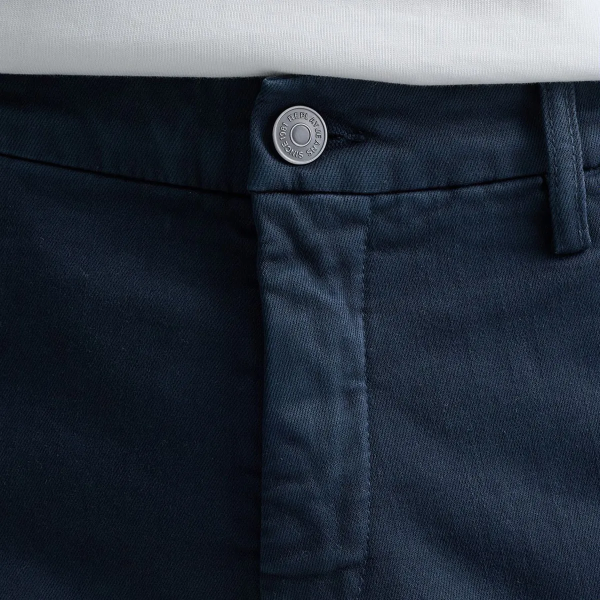 Replay Slim Zeumar Hyperflex Chino Navy AW26 - view 4