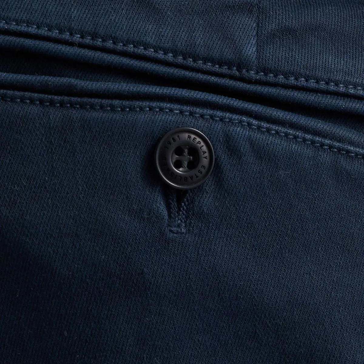 Replay Slim Zeumar Hyperflex Chino Navy AW26 - view 5