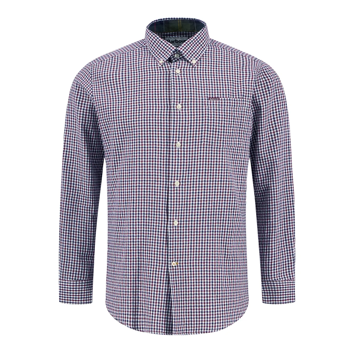 Barbour LS Padshaw Gingham Shirt Rich Red