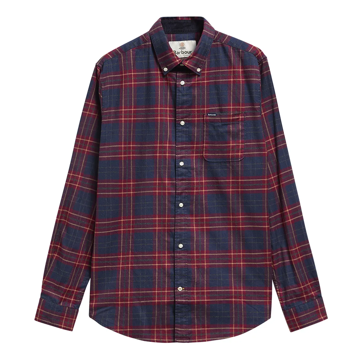 Barbour LS Broxburn Tailored Shirt Red