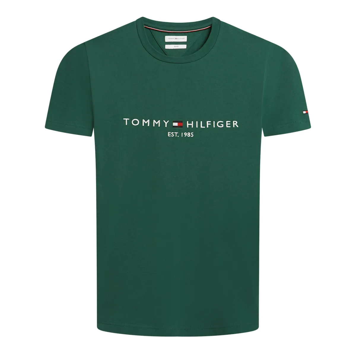 Tommy Hilfiger SS Logo T-Shirt Ornamental Green